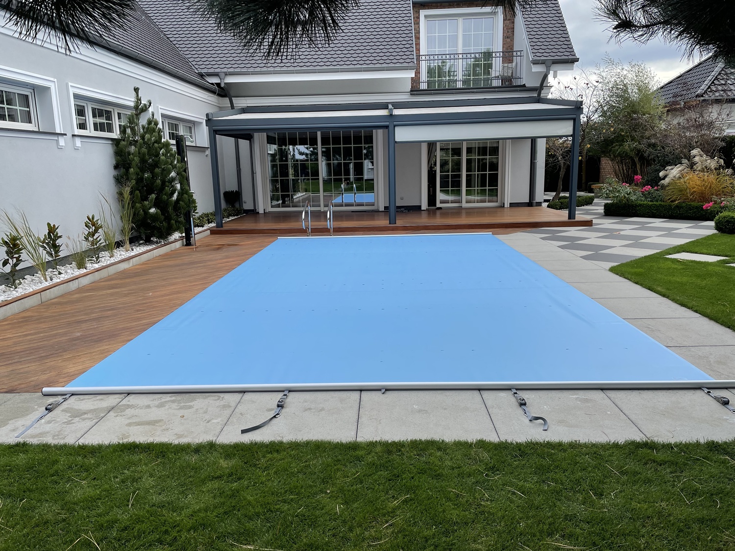 Modell EXTRA-TOP Pool Sicherheitsabdeckung Stangenabdeckung Rollschutzabdeckung