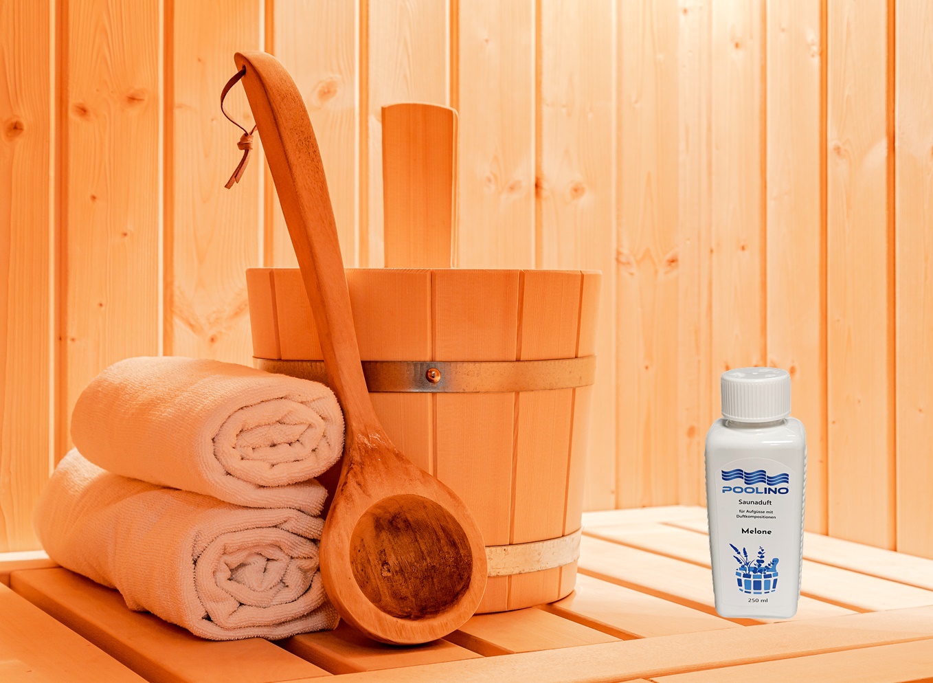 250 ml Poolino® Saunaduft Melone Aufgusskonzentrat
