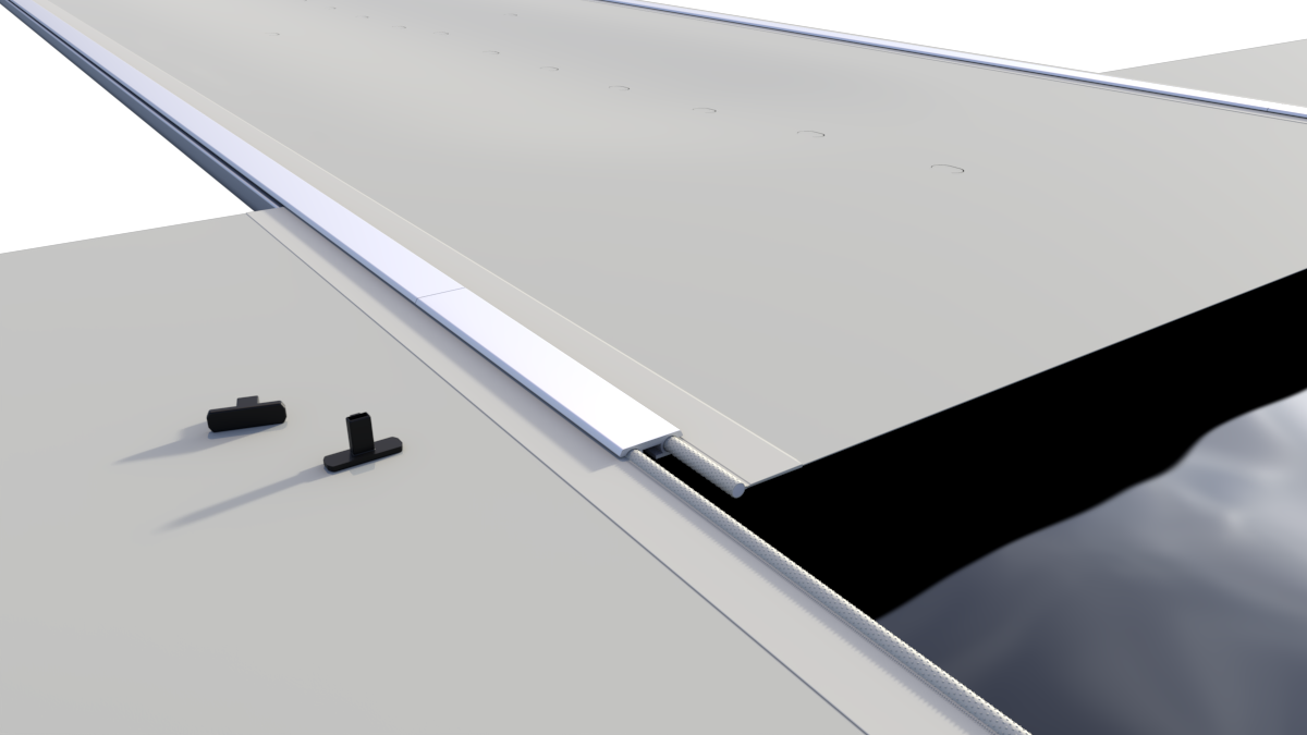 Modell FLAT-SECTION Pool Sicherheitsabdeckung Stangenabdeckung Rollschutzabdeckung