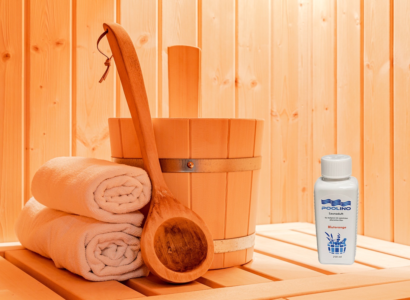 250 ml Poolino® Saunaduft Blutorange Aufgusskonzentrat